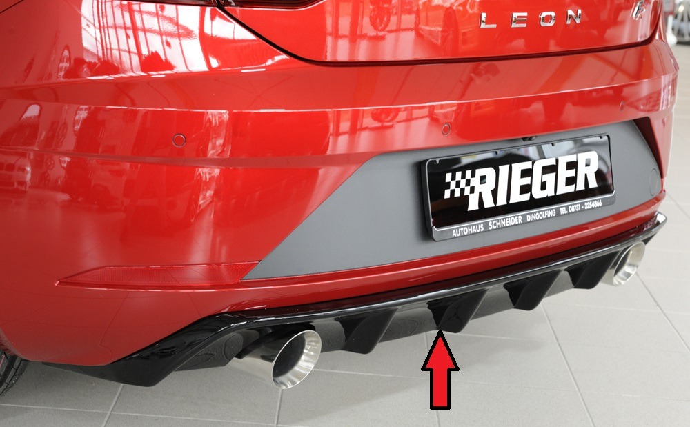 Difusor Seat Leon FR (5F) 5-dr. 01.17- -Preto Brilhante