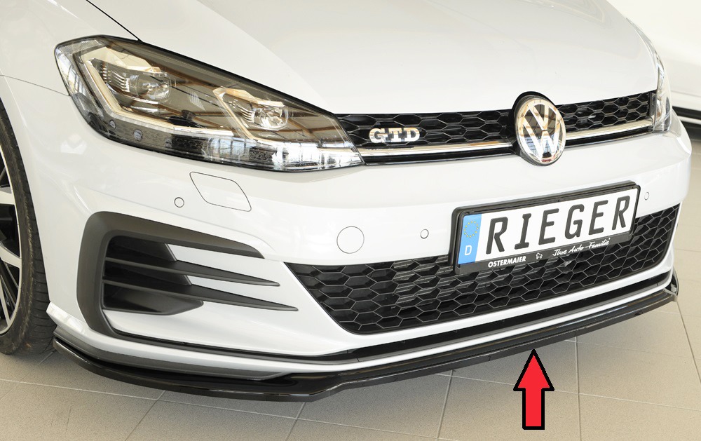 Spoiler / Lip VW Golf 7 GTI 5-dr. 02.17- Preto Brilhante