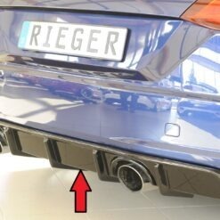 Difusor Audi TT (8J-FV/8S) roadster 09.18-  (Não SLINE) -Preto Brilhante