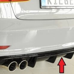 Difusor Audi A3 (8V) 5-dr. (sedan 8VS) 07.12-08.16  (S-LINE) -Preto Brilhante