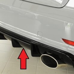 Difusor Audi A3 S3 (8V) 5-dr. (sedan 8VS) 05.13-08.16  (S-LINE) -Preto Brilhante