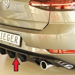 Difusor VW Golf 7 GTI 5-dr. 02.17-   -Preto Brilhante