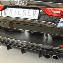 Alternative view of Difusor Audi A3 S3 (8V) 5-dr. (sedan 8VS) 05.13-08.16  (S-LINE) -Preto Brilhante