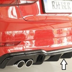Difusor Audi A3 (8V) 5-dr. (sedan 8VS) 09.16-  (S-LINE) -Preto Brilhante