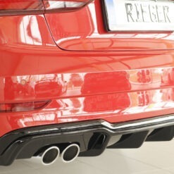 Alternative view of Difusor Audi A3 (8V) 5-dr. (sedan 8VS) 09.16-  (S-LINE) -Preto Brilhante