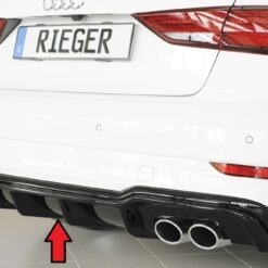 Difusor Audi A3 S3 (8V) 5-dr. (sedan 8VS) 09.16-  (S-LINE) -Preto Brilhante