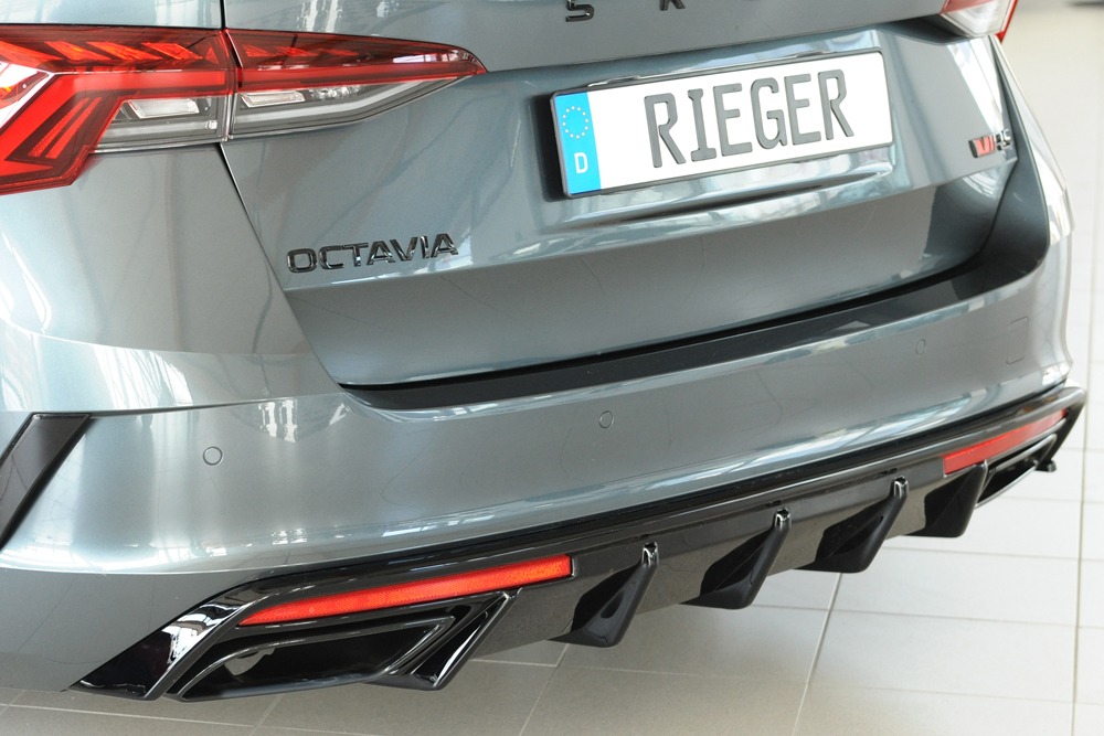 Difusor Skoda Octavia RS (NX) sedan 07.20- -Preto Brilhante - Image 2