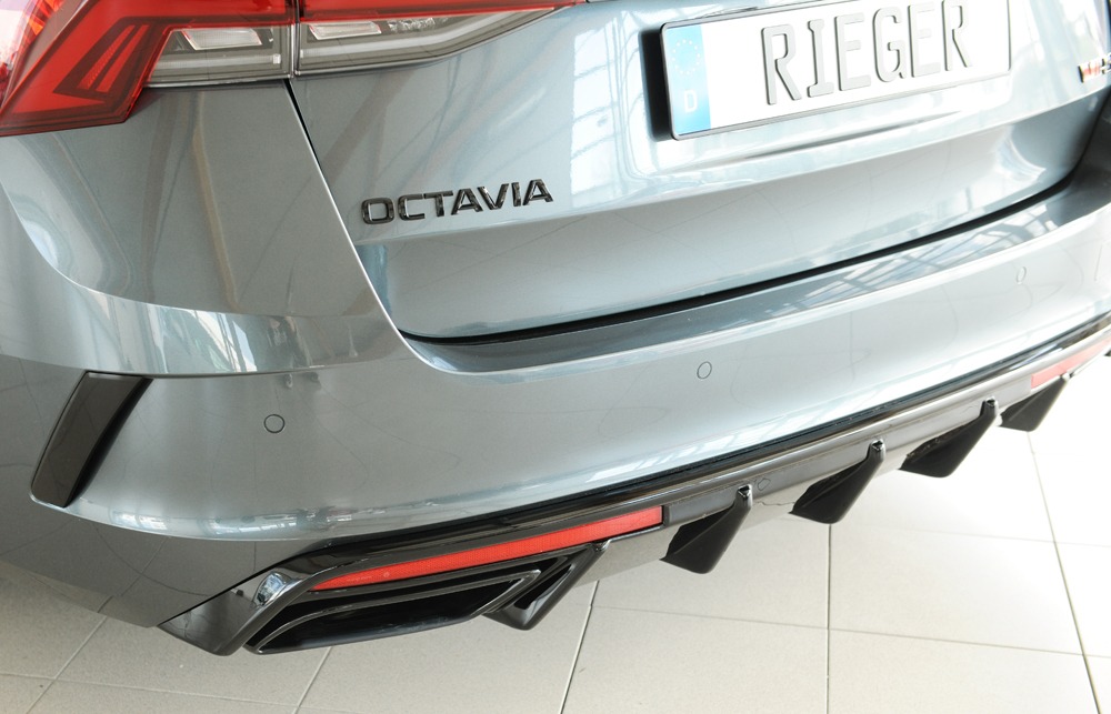 Difusor Skoda Octavia RS (NX) sedan 07.20- -Preto Brilhante - Image 4