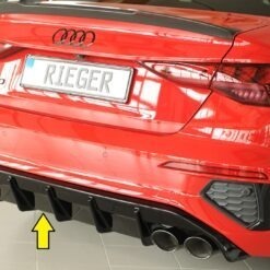 Difusor Audi A3 S3 (GY) 5-dr. (sedan) 07.20-05.24  (S-LINE) -Preto Brilhante