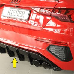 Difusor Audi A3 (GY) 5-dr. (sedan) 11.19- Preto Brilhante (S-LINE)
