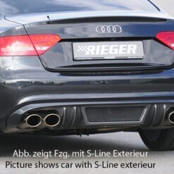 Difusor Audi A5 (B8/B81) coupe 06.07-07.11  Look Carbono (Não S-LINE)