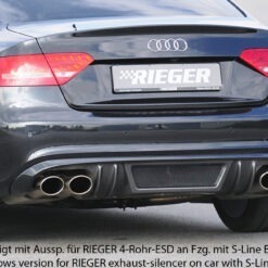 Difusor Audi A5 (B8/B81) coupe 06.07-07.11  (Não SLINE) -Look Carbono
