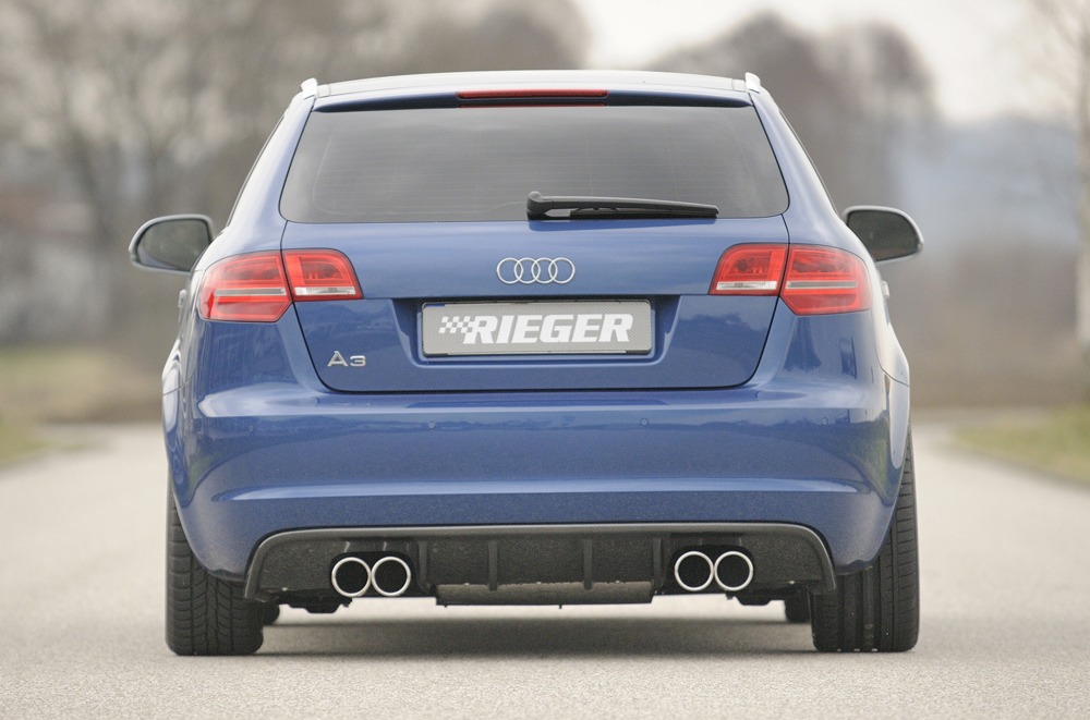 Difusor Audi A3 (8P) Sportback 07.08- (Não SLINE) -Look Carbono - Image 3