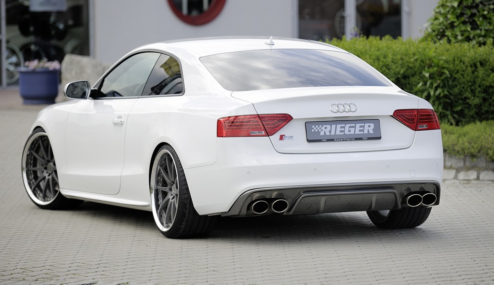 Difusor Audi A5 S5 (B8/B81) coupe 10.11-06.16 Look Carbono (S-LINE) - Image 2