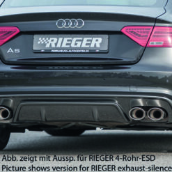 Difusor Audi A5 (B8/B81) sportback 10.11-06.16  Look Carbono (S-LINE)