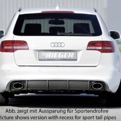 Alternative view of Difusor Audi A6 (4F) sedan 10.08-08.11  (Não SLINE) -Look Carbono