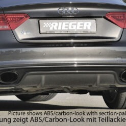 Difusor Audi A5 S5 (B8/B81) sportback 10.11-06.16  (S-LINE) -Look Carbono