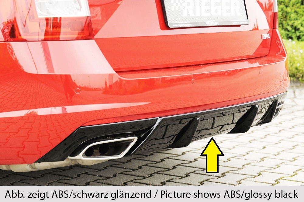 Difusor Skoda Octavia RS (5E) sedan 06.13-01.17 -Look Carbono