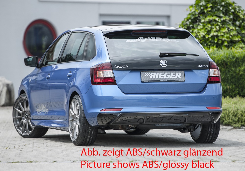 Difusor Skoda Rapid (NH) spaceback 07.12-04.17 -Look Carbono - Image 3