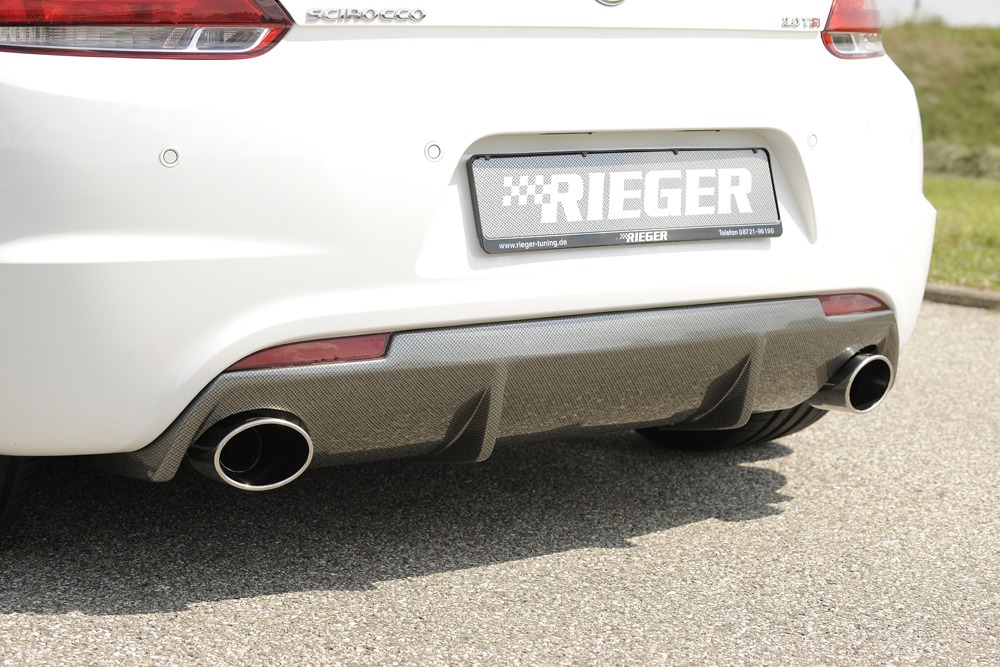 Difusor VW Scirocco R (13) 2-dr. 11.09-04.14 -Look Carbono