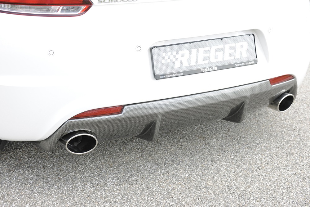 Difusor VW Scirocco R (13) 2-dr. 11.09-04.14 -Look Carbono - Image 3