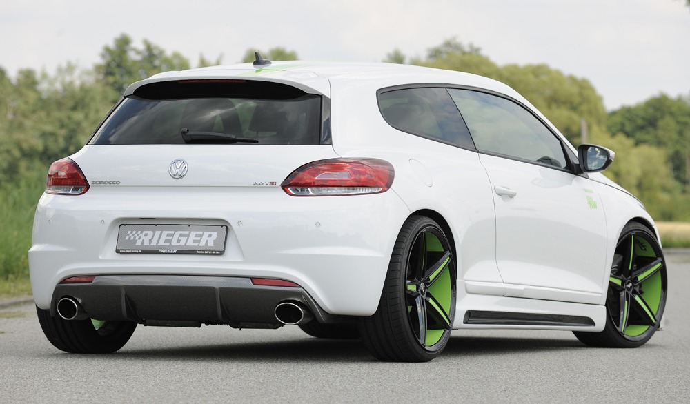 Difusor VW Scirocco R (13) 2-dr. 11.09-04.14 -Look Carbono - Image 4