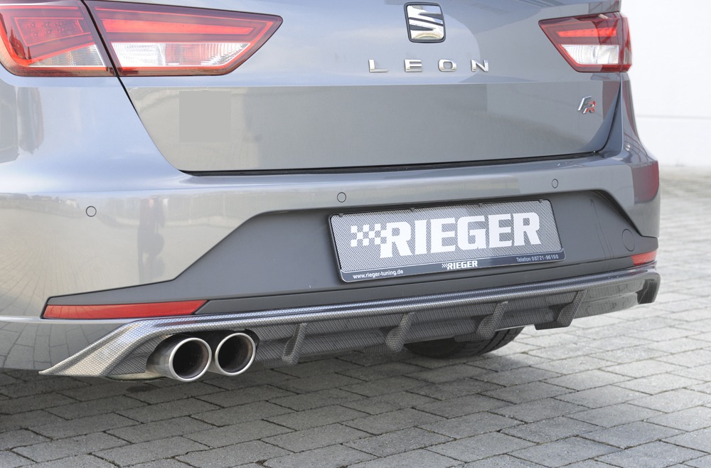 Difusor Seat Leon FR (5F) 5-dr. (ST/station wagon) 01.13-12.16 -Look Carbono - Image 2