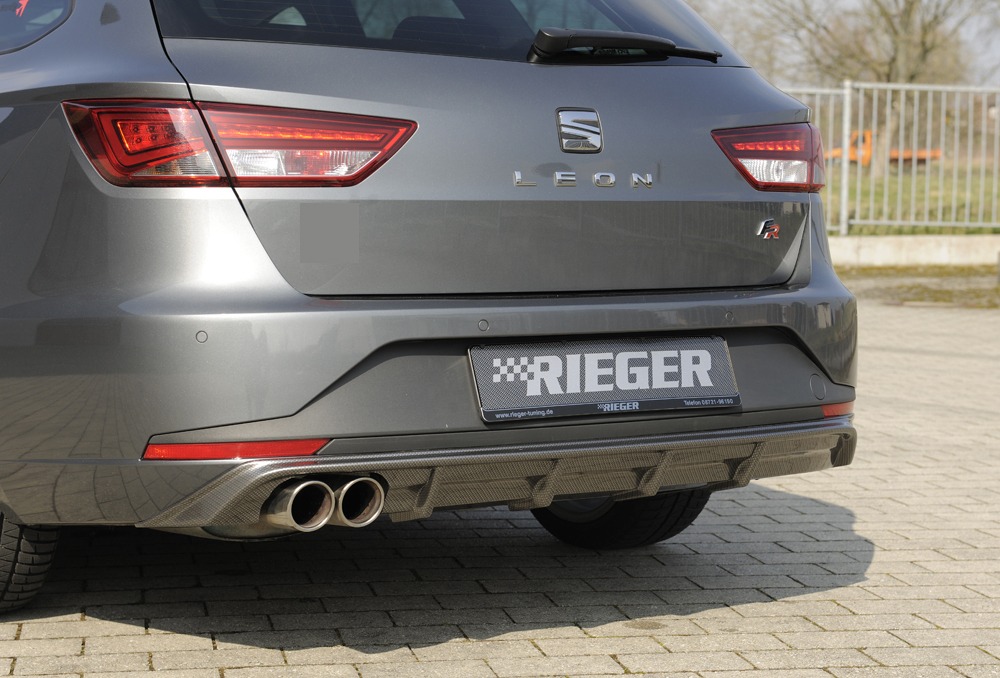 Difusor Seat Leon FR (5F) 5-dr. (ST/station wagon) 01.13-12.16 -Look Carbono - Image 4