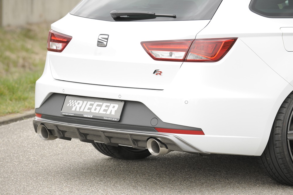 Difusor Seat Leon FR (5F) 5-dr. (ST/station wagon) 01.13-12.16 -Look Carbono - Image 2