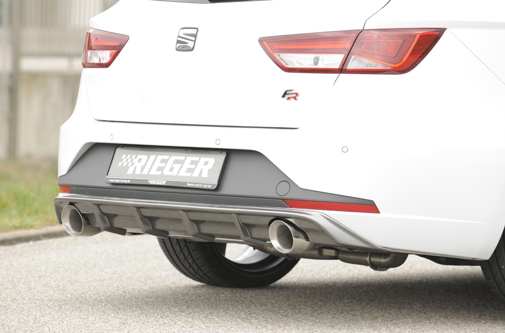 Difusor Seat Leon FR (5F) 5-dr. (ST/station wagon) 01.13-12.16 -Look Carbono - Image 3