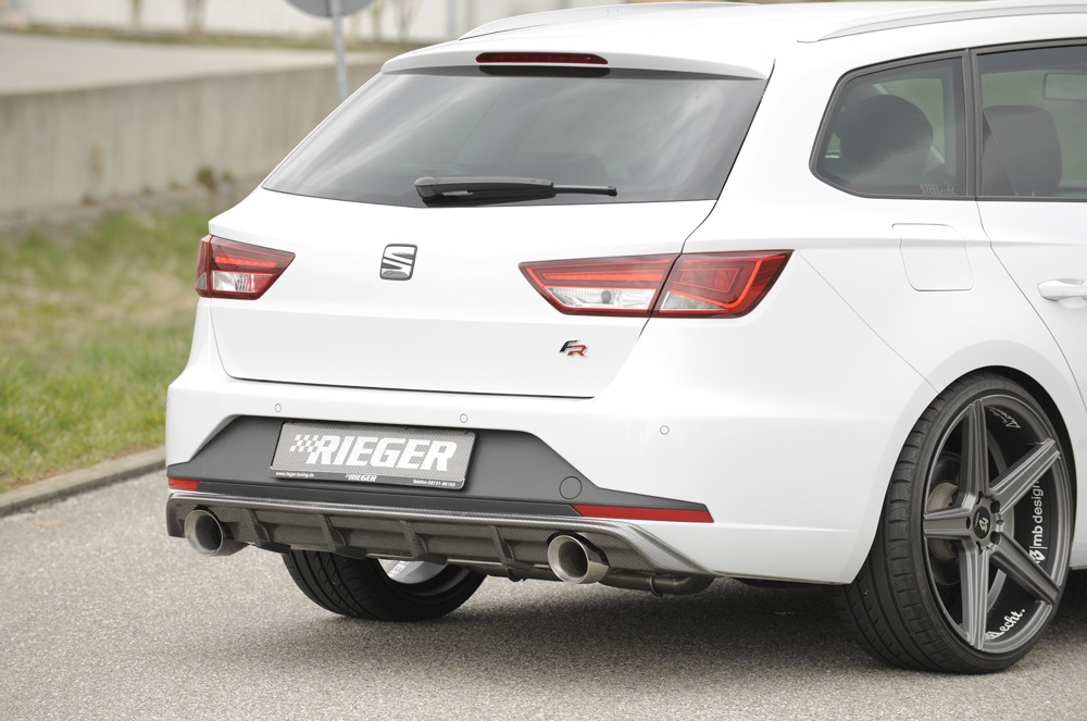 Difusor Seat Leon FR (5F) 5-dr. (ST/station wagon) 01.13-12.16 -Look Carbono - Image 4
