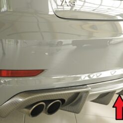 Difusor Audi A3 (8V) 5-dr. (sedan 8VS) 07.12-08.16  (S-LINE) -Look Carbono