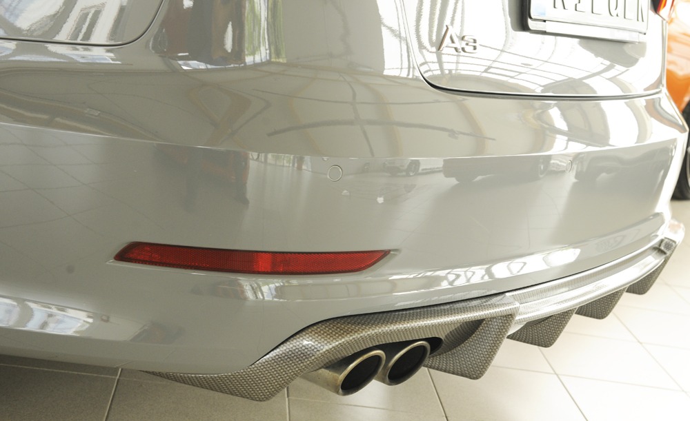 Difusor Audi A3 (8V) 5-dr. (sedan 8VS) 07.12-08.16 (S-LINE) -Look Carbono - Image 4