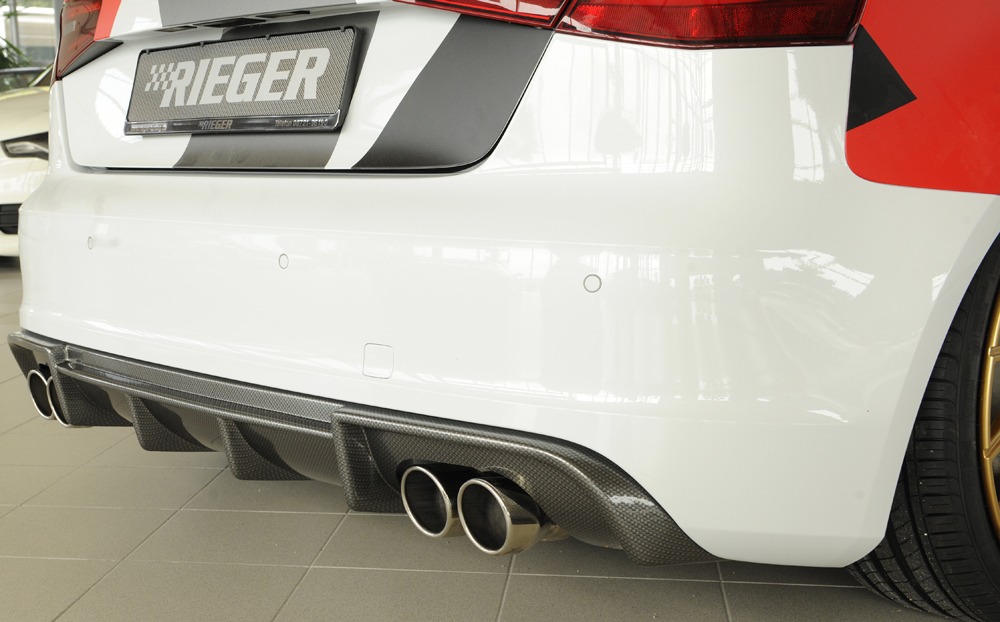 Difusor Audi A3 S3 (8V) 5-dr. (sportback 8VA) 05.13-08.16 Look Carbono (S-LINE) - Image 3