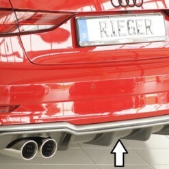 Difusor Audi A3 (8V) 5-dr. (sedan 8VS) 09.16-  (S-LINE) -Look Carbono