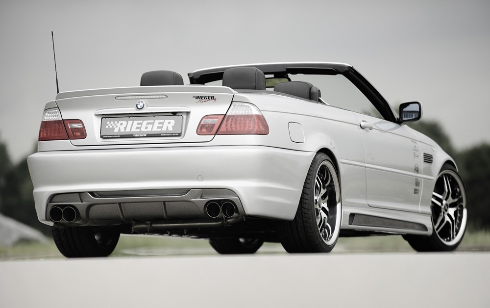 Difusor BMW 3-series E46 sedan 02.98-12.01 -Look Carbono - Image 3