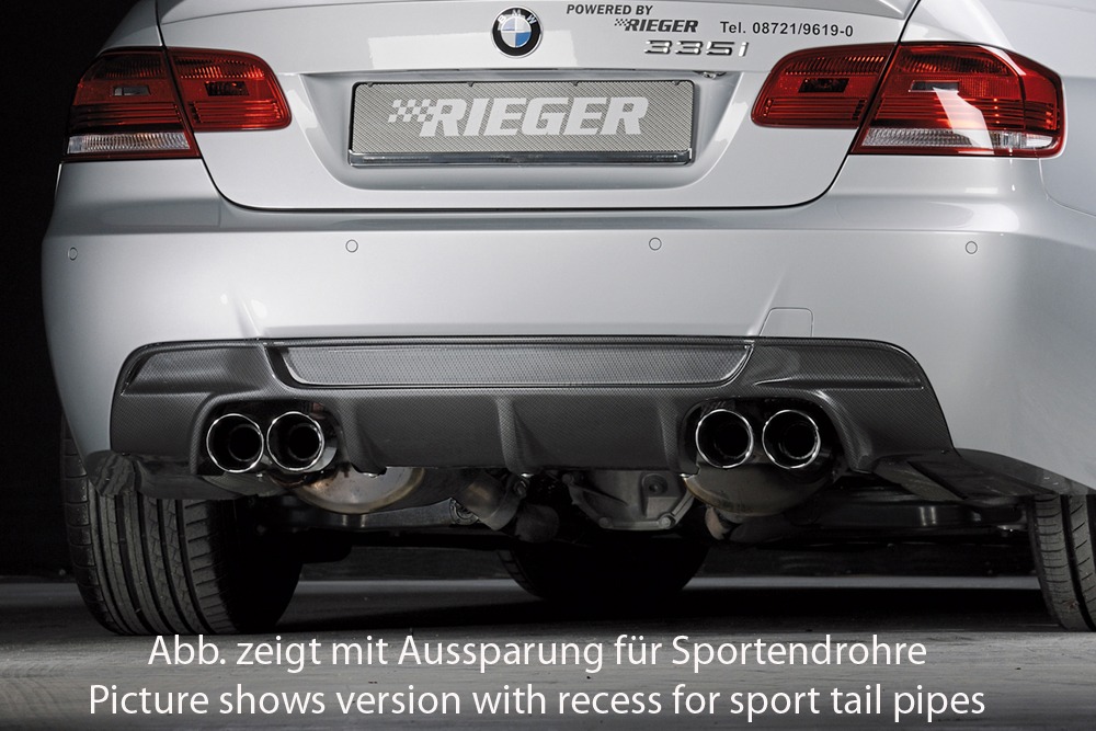 Difusor BMW 3-series E93 convertible 03.10- LCI -Look Carbono