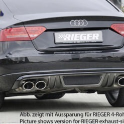 Difusor Audi A5 (B8/B81) sportback 06.07-07.11  (Não SLINE) -Look Carbono