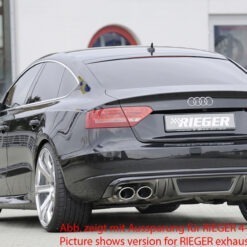 Alternative view of Difusor Audi A5 (B8/B81) sportback 06.07-07.11  (Não SLINE) -Look Carbono