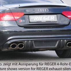 Difusor Audi A5 S5 (B8/B81) sportback 06.07-07.11  (S-LINE) -Look Carbono