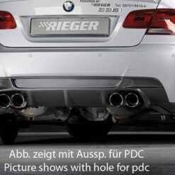 Difusor BMW 3-series E93 convertible 03.10-  LCI Preto Mate