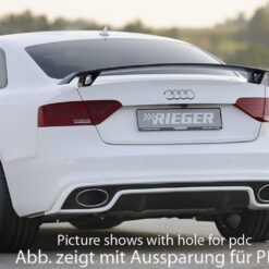 Alternative view of Difusor Audi A5 (B8/B81) coupe 10.11-06.16  Preto Mate (Não S-LINE)