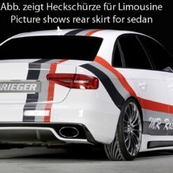 Alternative view of Difusor Audi A4 (B8/B81) avant 01.12-  Preto Mate (Não S-LINE)