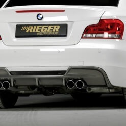 Difusor BMW 1-series E82, E88  (182 / 1C) coupe 10.07- Preto Mate