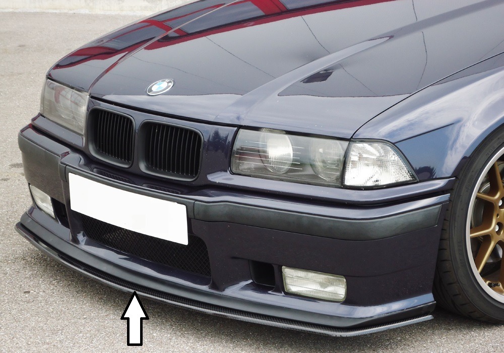 Spoiler / Lip BMW 3-series E36 sedan Preto Mate