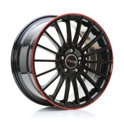 AVUS AC-M03 19x8 ET45 5x112 BLACK RED LINE
