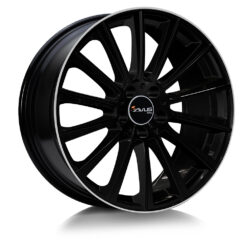 AVUS AC-M07 20x9,5 ET48 5x112 BLACK POLISHED LIP