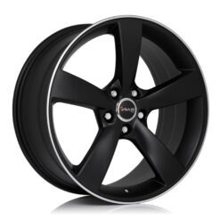 AVUS AF10 21x10 ET50 5x130 MATT BLACK POLISHED