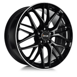 AVUS AF19 19x8,5 ET45 5x112 BLACK POLISHED LIP