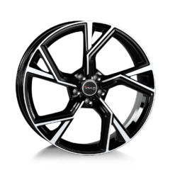 AVUS AF20 19x8,5 ET48 5x112 BLACK POLISHED